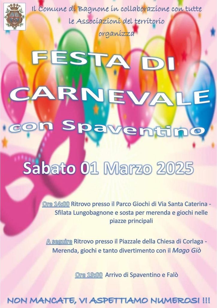 Festa di Carnevale a Bagnone 2025